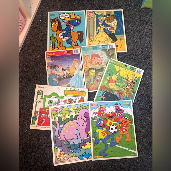 Vintage Playskool Kids Puzzle Set